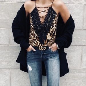 WAYF Leopard Print Cami Top , Plus Size Available